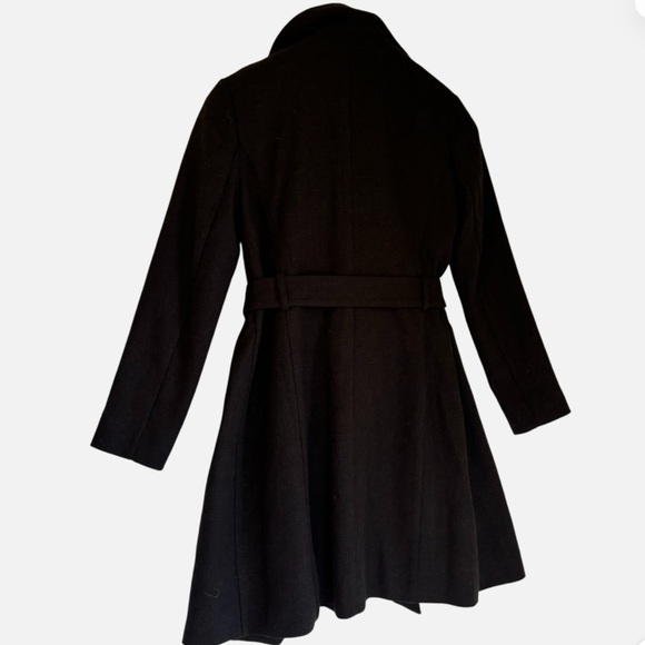 Lilly Pulitzer Black Belted Trench Coat Ruffle Coven Chic Elegant Goth DarkFairy - Picture 6 of 6